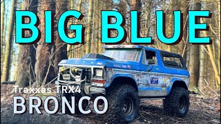 Big Blue Bronco Traxxas TRX4 [upl. by Airahcaz970]