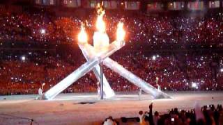 Vancouver Olympics 2010 Opening  Cauldron [upl. by Turmel]