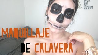 HALLOWEEN  MAQUILLAJE DE CALAVERA [upl. by Korwin]