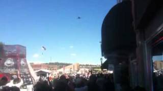 B1 fly over Sturgis Bike Rally 81010 [upl. by Ping]