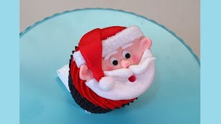 Christmas Santa Claus Cupcake  How To With The Icing Artist [upl. by Danete746]