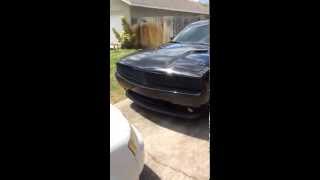 Dodge Challenger blacked out with resonator delete phantom grille and other mods [upl. by Zohara]