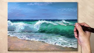 Acrylic Seascape Painting [upl. by Nosrej108]