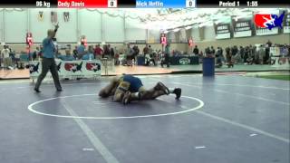 Cody Davis vs Nick Heflin at 2013 ASICS University Nationals  FS [upl. by Drugi]