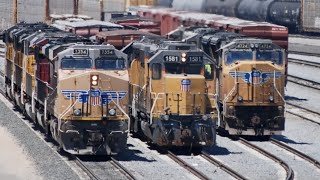 West Colton Hump Yard Railfanning FT FXE GATX BNSF 892021 [upl. by Anahpos]