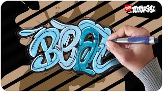 Beat Bubble Style Graffiti Tutorial Schritt für Schritt [upl. by Bannasch]