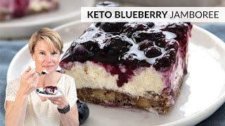 This KETO BLUEBERRY DESSERT will be the hit of the summer [upl. by Antoinetta972]