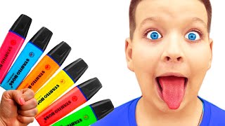 Colors Finger Family  Learn Colors with Magic Pen  Kids Songs with Max [upl. by Havens665]