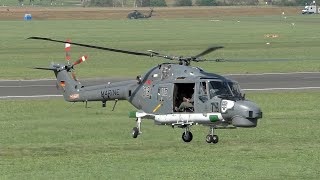 AIRPOWER 24  German Navy Super Lynx Mk88A40 8315 landing at Zeltweg Air Base [upl. by Eniamaj]