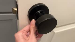 Kwikset Pismo Interior Passage Door Knob Handle For Closet and Hallway Doors Review [upl. by Wyck]