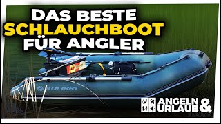 Das perfekte Schlauchboot für Angler Boot EMotor Echolot Batterie und Co im PraxisTest [upl. by Siriso462]