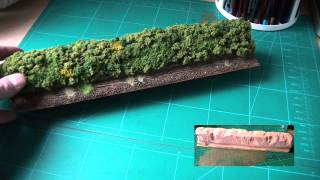 Bocage for Dread WW2 Bocage hedge for Bolt Action gaming table [upl. by Leahciam]