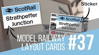 37 Model RailwayRailroad YouTube Channel Layout Cards [upl. by Rein]