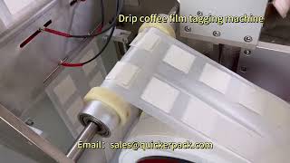 Drip coffee bag roll making machine dripcoffee dripcoffeebag [upl. by Wrightson]