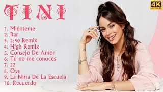 TINI 2022 Mix  Las mejores canciones de TINI Maria Becerra Miénteme Bar High Remix 250 Remix [upl. by Milicent790]