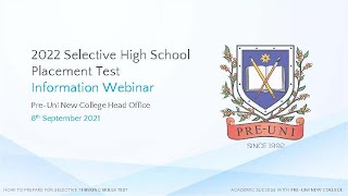 Selective Thinking Skills Test Information Seminar [upl. by Kunz]