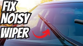 FIX Noisy Windshield Wiper Squeaks Quick amp Easy [upl. by Malan]