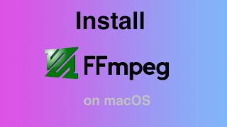 Install FFMPEG on Mac Apple Silicon  M1 [upl. by Manon]