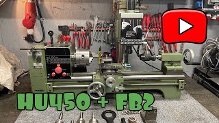 Huvema HU450  FB2 Geared Lathe Mill Combi [upl. by Eceerahs]