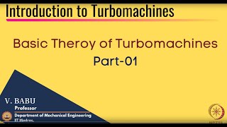 Basic Theroy of TurbomachinesPart01 [upl. by Ehcar]