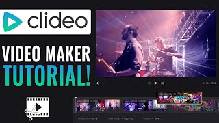 Clideo Online Video Maker Tutorial  Easy Tutorial 2024 [upl. by Nekal480]