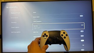 PS5 Pro How to Decrease Text Size Tutorial For Beginners [upl. by Folly43]