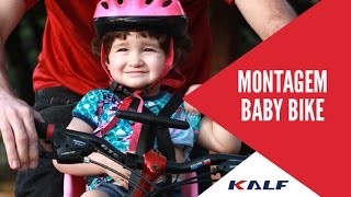 Como pedalar com seu filho Cadeirinha de bicicleta dianteira Baby Bike KALF Instruções de montagem [upl. by Rosabella]