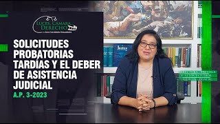 Solicitudes Probatorias Tardías y el Deber de Asistencia Judicial – LCD  353 [upl. by Alisan]