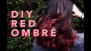 DIY REDAUBURN OMBRE on VIRGIN HAIR  tutorial [upl. by Aicerg]