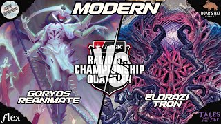 Goryos Reanimate VS Eldrazi Tron MTG Modern [upl. by Pierrepont27]