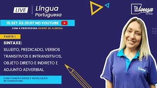 LIVE LÍNGUA PORTUGUESA  SINTAXE  PARTE I [upl. by Evangelina]