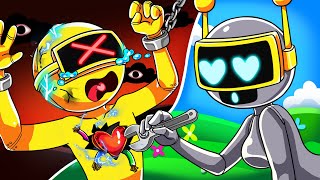 INCREDIBOX SPRUNKI  Fun Bot Stole GOLDs Heart  Incredibox Sprunki Animation [upl. by Akirdnahs]