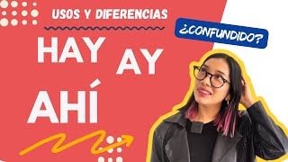 Ay Ahí o Hay Aprende a Diferenciar y Usar Correctamente Estas Palabras en Español  Gramática 🇪🇸 [upl. by Laufer725]