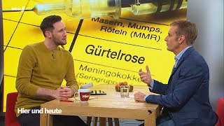 Was tun gegen Gürtelrose  Prof Kurscheid zu Gast bei Hier und heute  07122022 [upl. by Tadeas362]