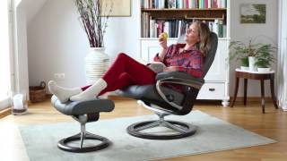 Stressless Sessel CONSUL  Signature Gestell mit Hocker  HOUSE OF COMFORT [upl. by Utir533]