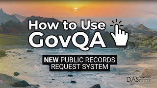 How to Use GovQA [upl. by Neelyaj]