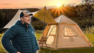 I bought Amazons cheapest inflatable tent [upl. by Eedyak139]