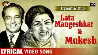 Dynamic Duo Lata Mangeshkar amp Mukesh Lyrical Song Video Jukebox  HD Hindi Old Bollywood Songs [upl. by Asena]