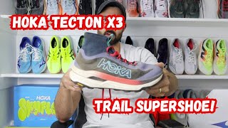 Hoka Tecton X3  a REAL Supershoe for the Trails [upl. by Latouche]