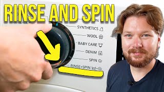 Washing Machines Rinse and Spin Explained When to use it [upl. by Lemor]