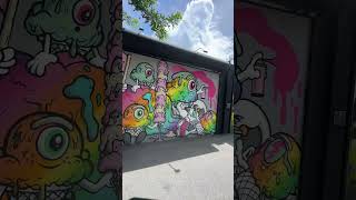 Wynwood Walls in Miami florida graffiti shorts youtubeshorts funny usa telugu trending art [upl. by Mattland769]