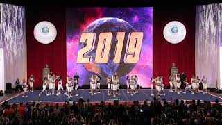 The Stingray Allstars  Marietta  Orange 2019 L5 Senior Large All Girl Finals 2019 Cheer Worlds [upl. by Esorylime348]