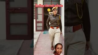 Indian shreni salutes 🫡🫡 ips inspector army khaki motivation [upl. by Nehgaem]