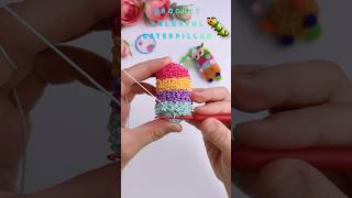 🐛Crochet Colorful Caterpillar🐛 Bag Charms or key chain chrochet diy crochetkeychain [upl. by Hedges]