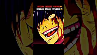 MEGUMIS DOMAIN😱SUKUNA INSULTS MEGUMI😡shorts anime jujutsukaisen megumi [upl. by Ashjian]