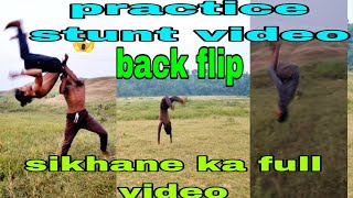 14 bar hand spring back flip 10 bar practice stunt video 👌😱💪 power nahin hai [upl. by Enyleuqcaj]