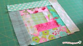 Log Cabin Quilt Block Tutorial [upl. by Carrie]