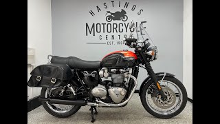 Triumph Bonneville T120 For Sale At Hastings Motorcycle Centre [upl. by Nodla]