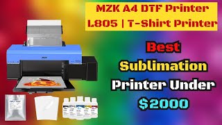 MZK A4 DTF Printer L805  Best TShirt Transfer Printer  2024 Details [upl. by Zweig]