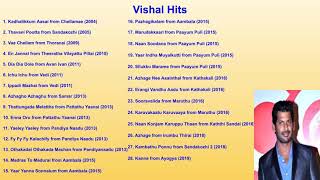 Vishal Tamil Hits  Vishal Songs  Tamil Modern Day Hit Songs  AVKT Tamil Music World [upl. by Lucienne]